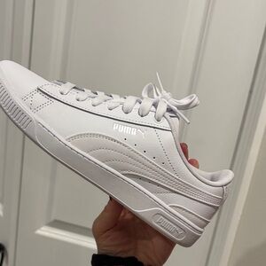Puma All-White Casual Sneakers